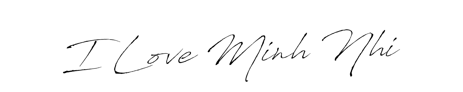 This is the best signature style for the I Love Minh Nhi name. Also you like these signature font (Antro_Vectra). Mix name signature. I Love Minh Nhi signature style 6 images and pictures png